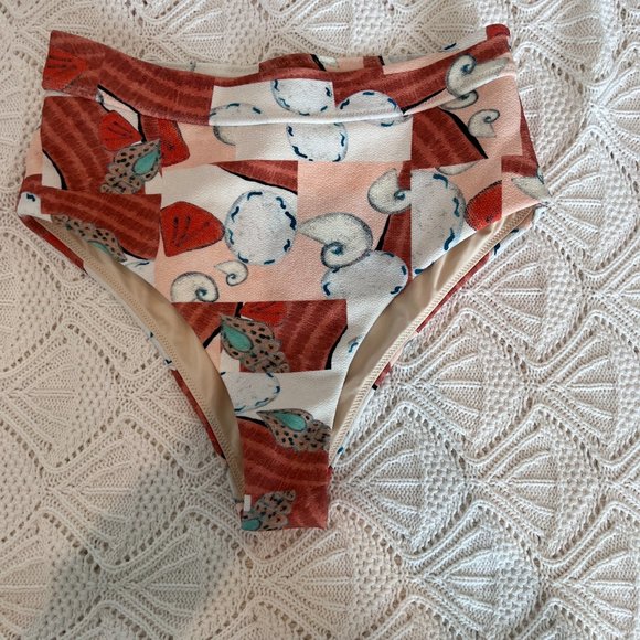 Elce Swim Reverie High Waisted Bikini Bottom Size Medium - Picture 6 of 7